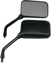 Load image into Gallery viewer, Emgo Mirror - GP Deluxe - Side View - Short - Rectangle - Black - Main Product View