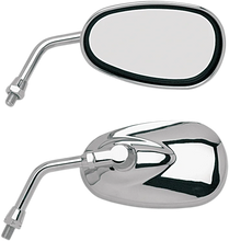 Load image into Gallery viewer, Emgo Mirror - 'Lil' Cruiser - Side View - Oval - Chrome - Left/Right - Main Product View