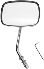 Load image into Gallery viewer, Emgo Mirror - "Live to Ride" - Side View - Rectangle - Gold/Chrome - Right - Side View