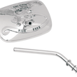 Load image into Gallery viewer, Emgo Mirror - "Live to Ride" - Side View - Rectangle - Gold/Chrome - Right - Detail View
