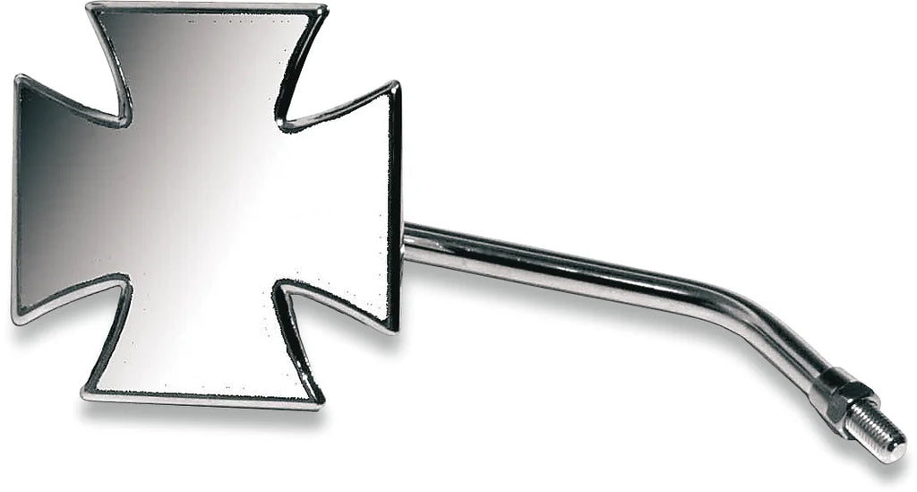 Emgo Mirror - Maltese - Side View - Cross - Chrome - Left - For Euro/Japanese Models 20-34842A - Main Product View