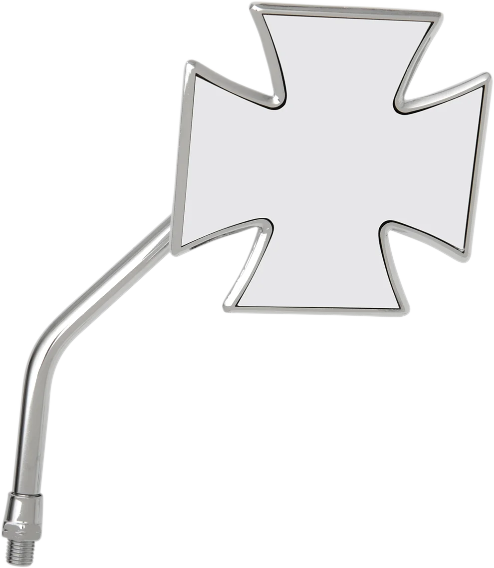 Emgo Mirror - Maltese - Side View - Cross - Chrome - Left - Universal 20-34864A - Side View