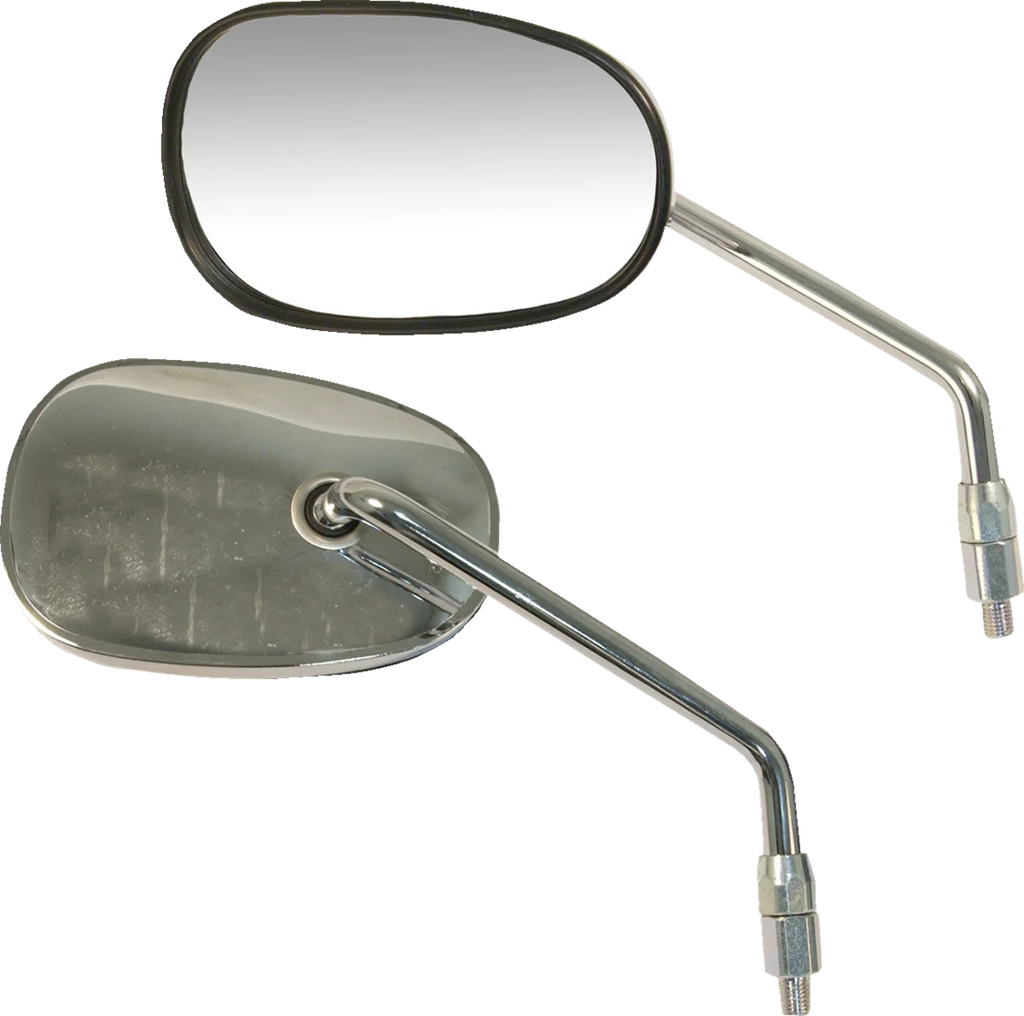 Emgo Mirror - OEM-Style Replacement - Rectangle - Chrome - Left 20-29702 - Main Product View