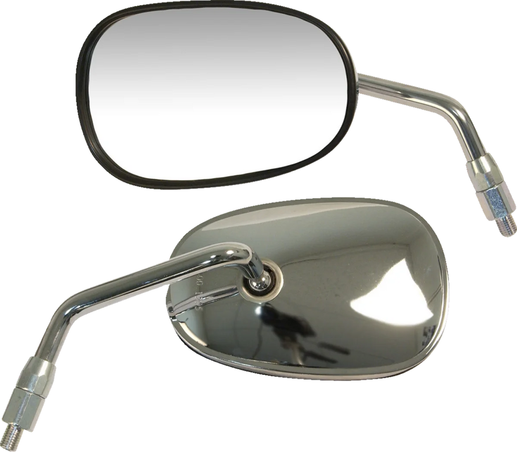 Emgo Mirror - OEM-Style Replacement - Rectangle - Chrome - Left 20-29712 - Side View