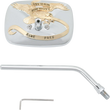 Load image into Gallery viewer, Emgo Mirror - "Ride Free" - Side View - Rectangle - M10 x 1.25 (Left Hand) - Gold/Chrome - Right - Main Product View
