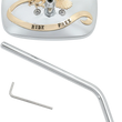Load image into Gallery viewer, Emgo Mirror - "Ride Free" - Side View - Rectangle - M10 x 1.25 - Gold/Chrome - Left - Main Product View