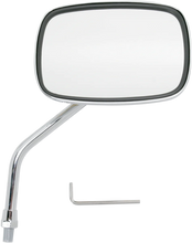 Load image into Gallery viewer, Emgo Mirror - "Ride Free" - Side View - Rectangle - M10 x 1.25 - Gold/Chrome - Left - Side View