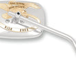 Load image into Gallery viewer, Emgo Mirror - "Ride Free" - Side View - Rectangle - M10 x 1.25 - Gold/Chrome - Right - Main Product View