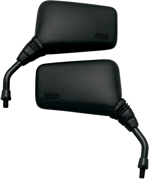 Emgo Mirror - Roadhawk - Side View - Rectangle - Short - M10 x 1.25...