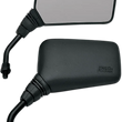 Load image into Gallery viewer, Emgo Mirror - Roadhawk - Side View - Rectangle - Short - M10 x 1.25 | M10 x 1.25 (Left Hand) - Black - Main Product View