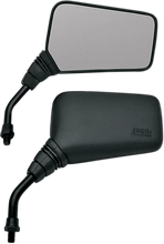 Load image into Gallery viewer, Emgo Mirror - Roadhawk - Side View - Rectangle - Short - M10 x 1.25 | M10 x 1.25 (Left Hand) - Black - Main Product View