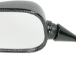Load image into Gallery viewer, Emgo Mirror - Side View - Black/Carbon Fiber - Rectangle - Left - Kawasaki 20-43014 - Main Product View