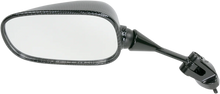 Load image into Gallery viewer, Emgo Mirror - Side View - Black/Carbon Fiber - Rectangle - Left - Kawasaki 20-43014 - Main Product View