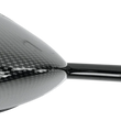 Load image into Gallery viewer, Emgo Mirror - Side View - Black/Carbon Fiber - Rectangle - Left - Kawasaki 20-43064 - Main Product View