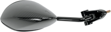 Load image into Gallery viewer, Emgo Mirror - Side View - Black/Carbon Fiber - Rectangle - Left - Kawasaki 20-43064 - Main Product View
