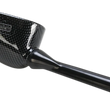 Load image into Gallery viewer, Emgo Mirror - Side View - Black/Carbon Fiber - Rectangle - Left - Suzuki 20-97204 - Back View