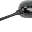 Load image into Gallery viewer, Emgo Mirror - Side View - Black/Carbon Fiber - Rectangle - Left - Yamaha 20-80544 - Side View