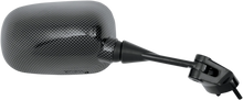 Load image into Gallery viewer, Emgo Mirror - Side View - Black/Carbon Fiber - Rectangle - Right - Kawasaki 20-43013 - Main Product View