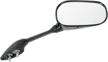 Load image into Gallery viewer, Emgo Mirror - Side View - Black/Carbon Fiber - Rectangle - Right - Yamaha 20-37443 - Main Product View