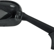 Load image into Gallery viewer, Emgo Mirror - Side View - Black/Carbon Fiber - Rectangle - Right - Yamaha 20-37443 - Side View