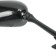 Load image into Gallery viewer, Emgo Mirror - Side View - Black/Carbon Fiber - Rectangle - Right - Yamaha 20-80543 - Side View