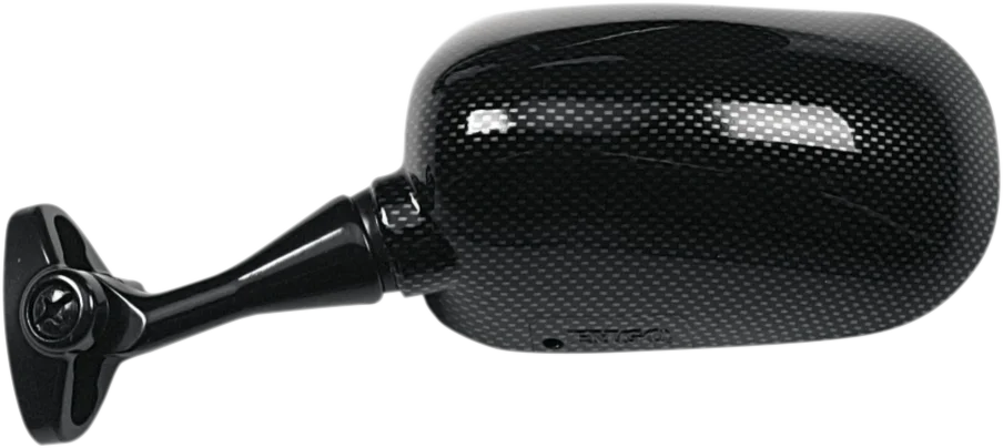 Emgo Mirror - Side View - Carbon Fiber - Rectangle - Left fits Honda - Side View