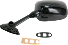 Load image into Gallery viewer, Emgo Mirror - Side View - Carbon Fiber - Rectangle - Left fits Suzuki - Side View