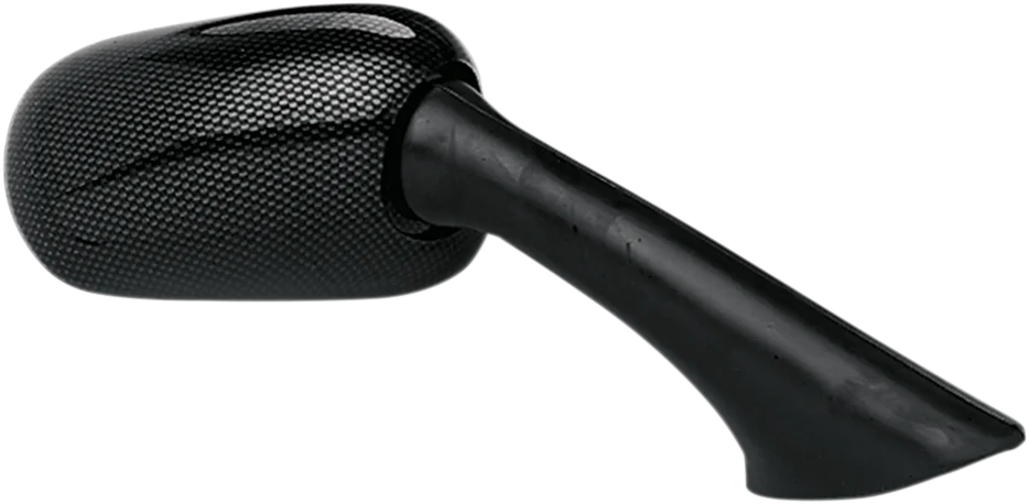 Emgo Mirror - Side View - Carbon Fiber - Rectangle - Right fits Honda - Main Product View
