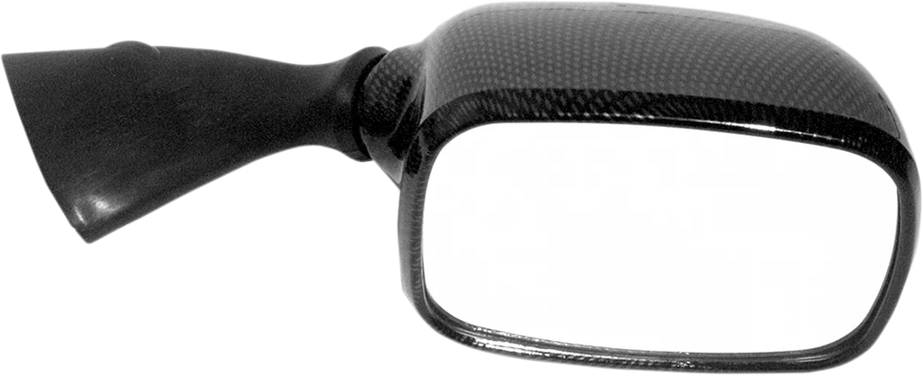 Emgo Mirror - Side View - Carbon Fiber - Rectangle - Right fits Suzuki - Side View