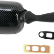 Load image into Gallery viewer, Emgo Mirror - Side View - Carbon Fiber - Rectangle - Right fits Suzuki - Back View