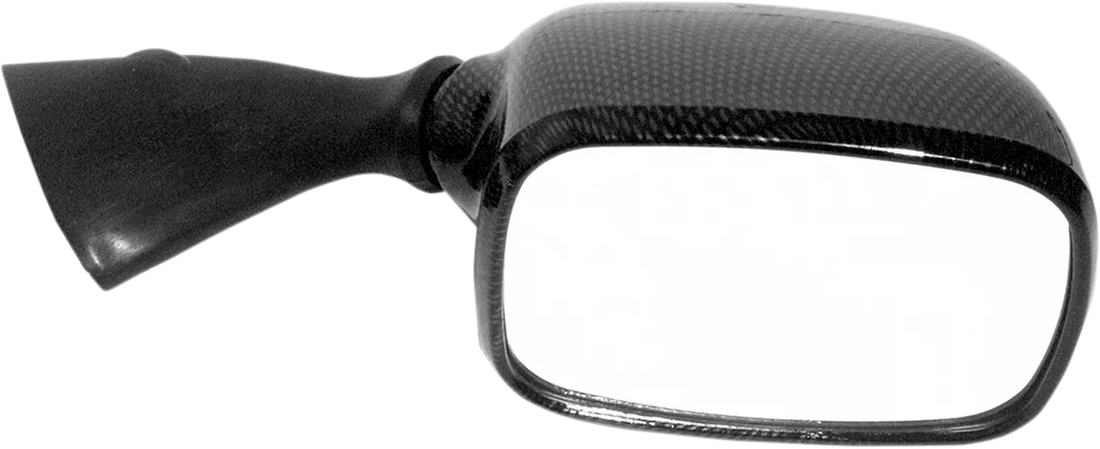 Emgo Mirror - Side View - Carbon Fiber - Rectangle - Right fits Suzuki - Side View