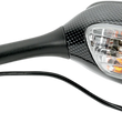 Load image into Gallery viewer, Emgo Mirror - Side View - Lighted - Black/Carbon Fiber - Rectangle - Left - Suzuki 20-69794 - Main Product View