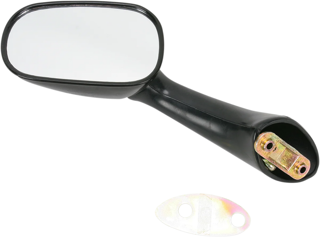 Emgo Mirror - Side View - Oval - Black - Left - Main Product View