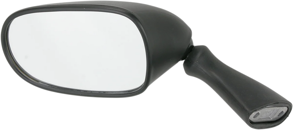Emgo Mirror - Side View - Oval - Black - Left - Main Product View