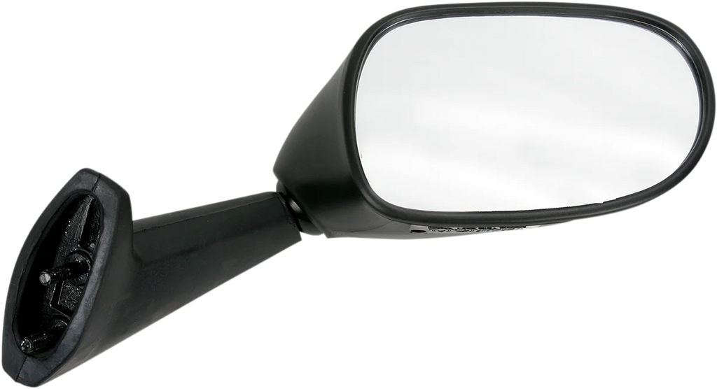 Emgo Mirror - Side View - Oval - Black - Right - Main Product View