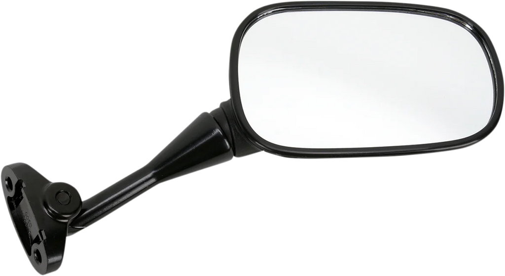 Emgo Mirror - Side View - Oval - Black - Right - Main Product View