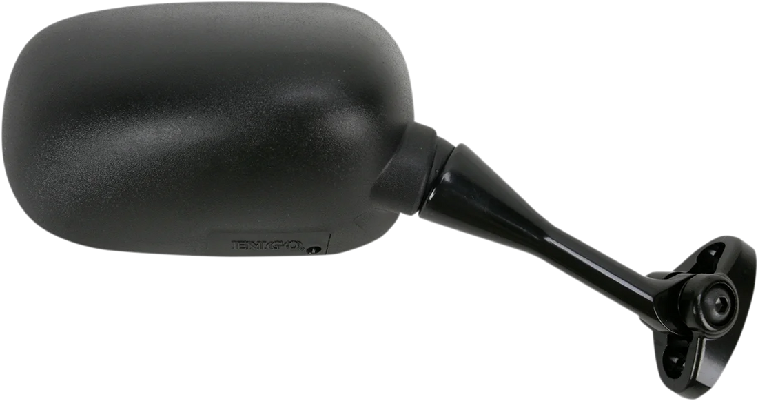 Emgo Mirror - Side View - Oval - Black - Right - Side View