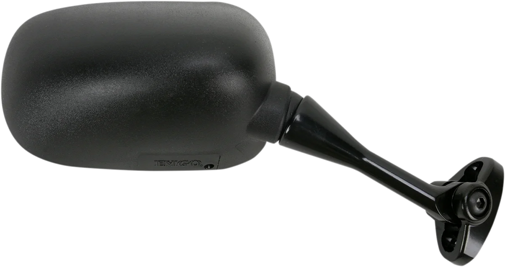 Emgo Mirror - Side View - Oval - Black - Right - Side View