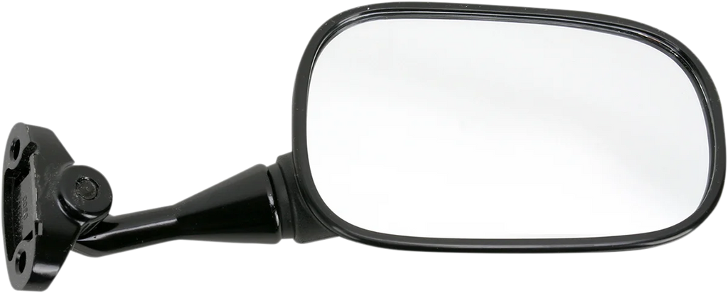 Emgo Mirror - Side View - Oval - Black - Right - Main Product View