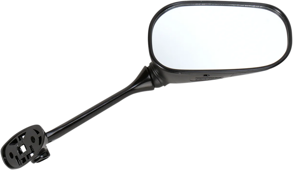 Emgo Mirror - Side View - Oval - Black - Right 20-97211 - Main Product View