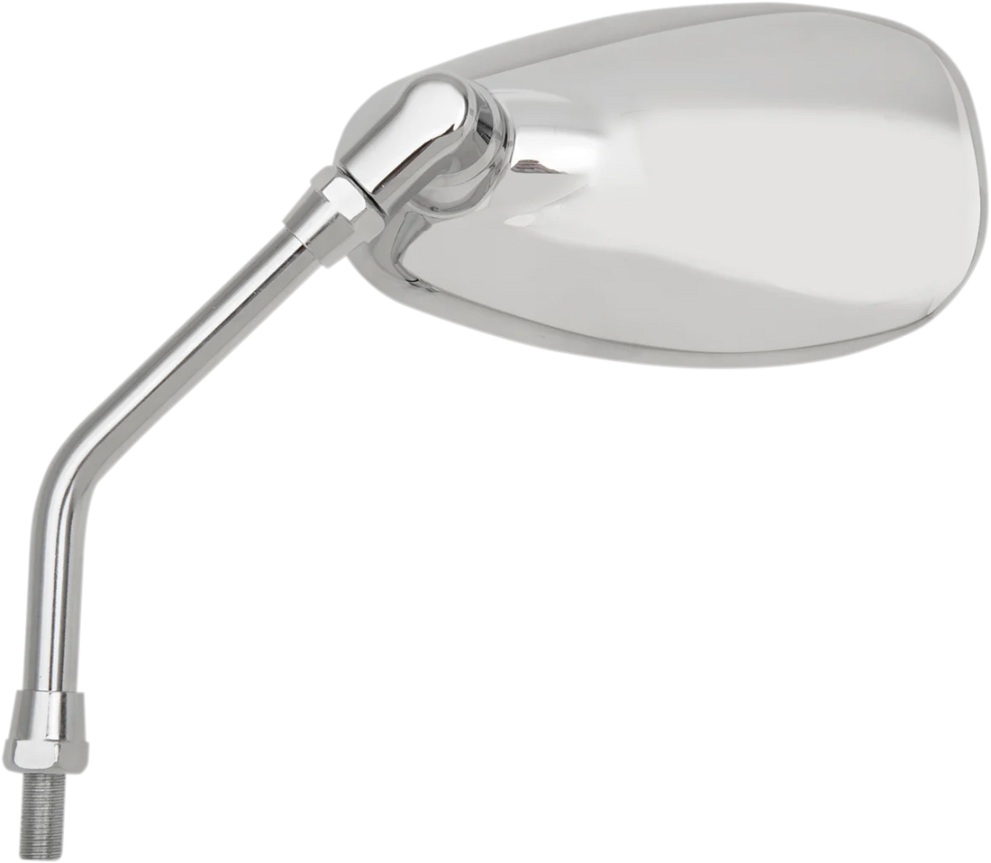 Emgo Mirror - Side View - Oval - Chrome - Left - Side View