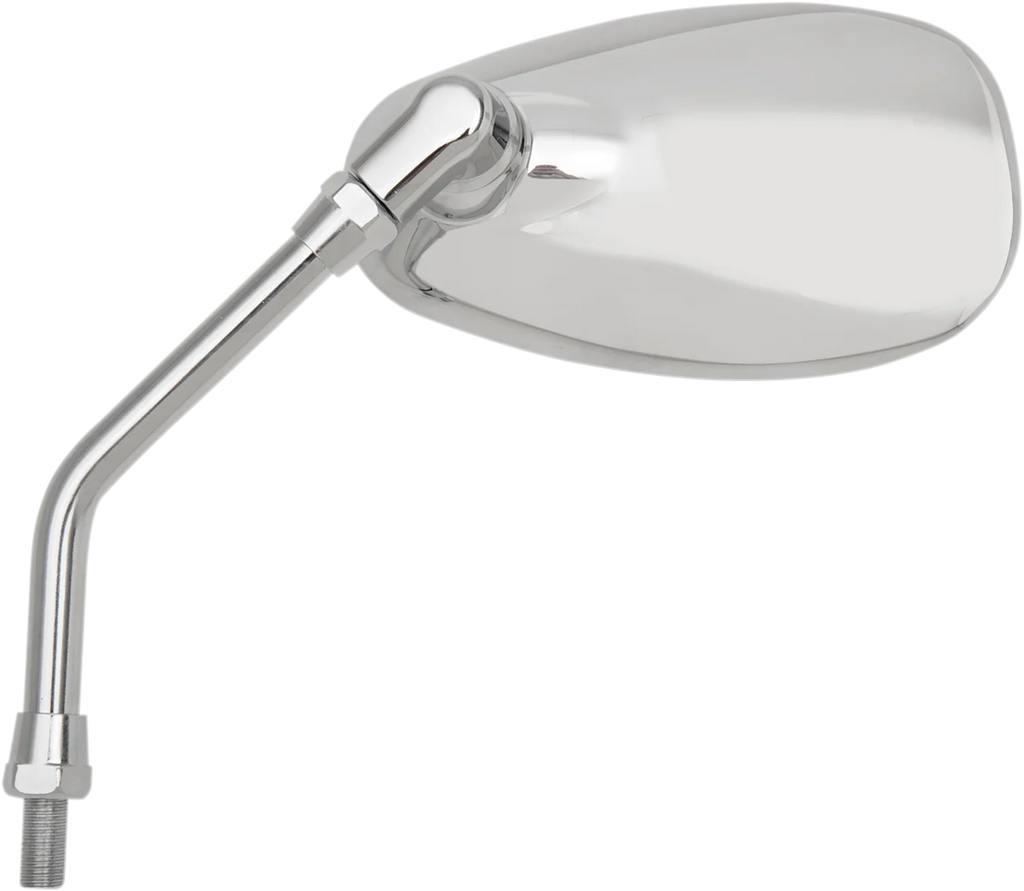 Emgo Mirror - Side View - Oval - Chrome - Left - Side View