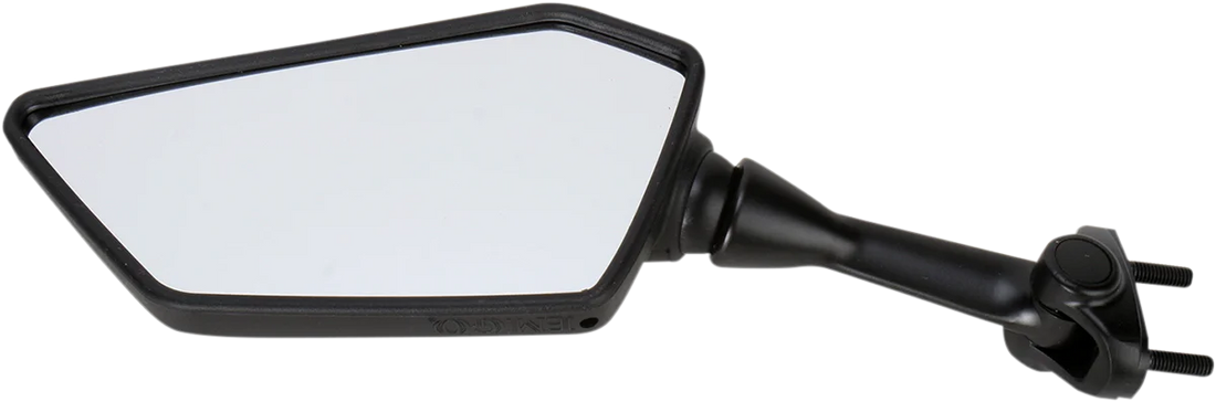 Emgo Mirror - Side View - Polygon - Black - Left 20-43092 - Side View
