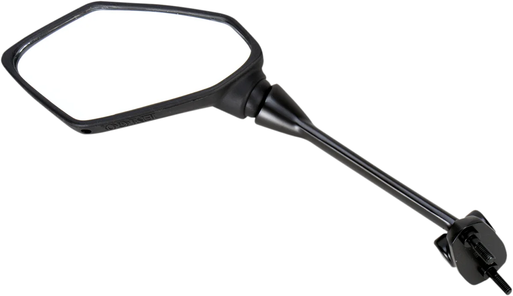 Emgo Mirror - Side View - Polygon - Black - Left 20-49212 - Main Product View