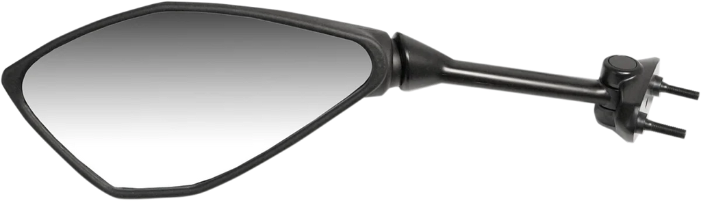 Emgo Mirror - Side View - Polygon - Black - Left 20-49302 - Main Product View