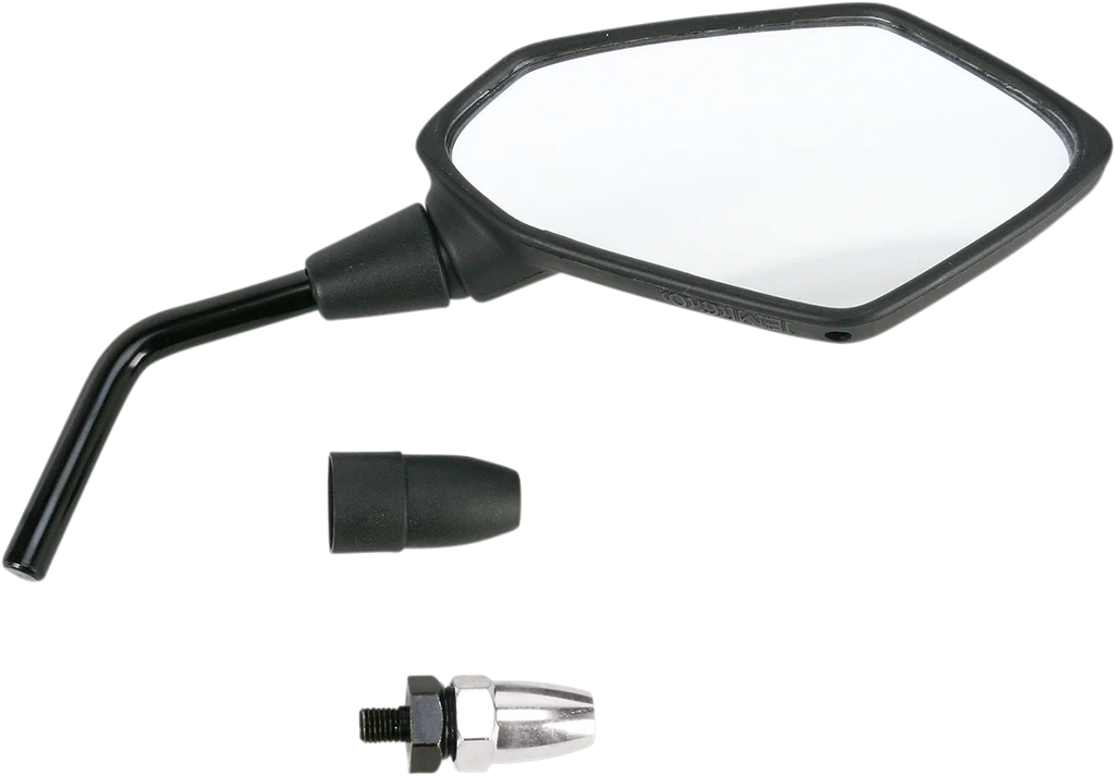 Emgo Mirror - Side View - Polygon - Black - Right 20-49201 - Main Product View