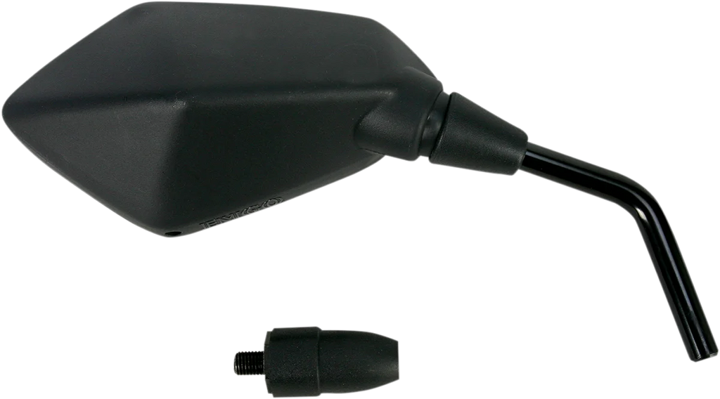 Emgo Mirror - Side View - Polygon - Black - Right 20-49201 - Side View