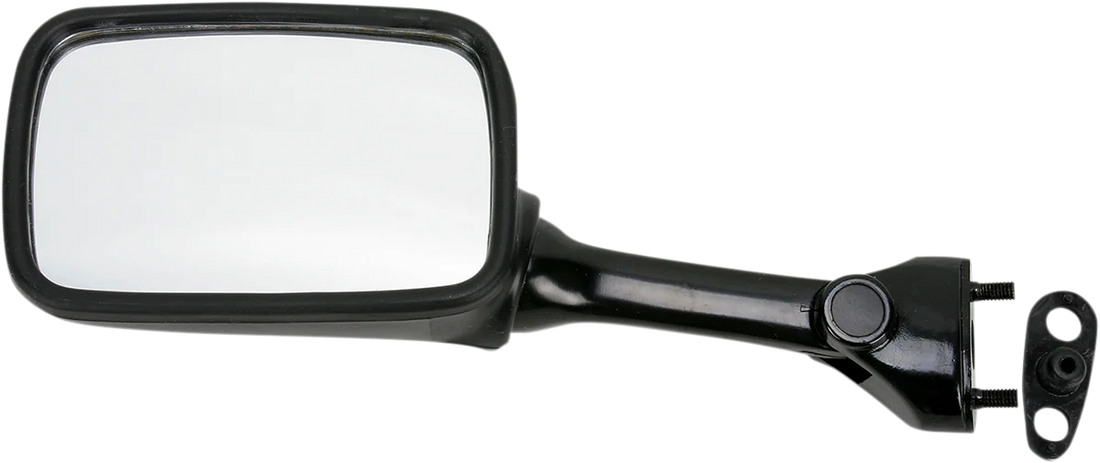 Emgo Mirror - Side View - Rectangle - Black - Left - Side View