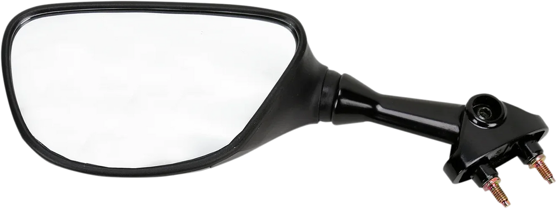 Emgo Mirror - Side View - Rectangle - Black - Left - Detail View