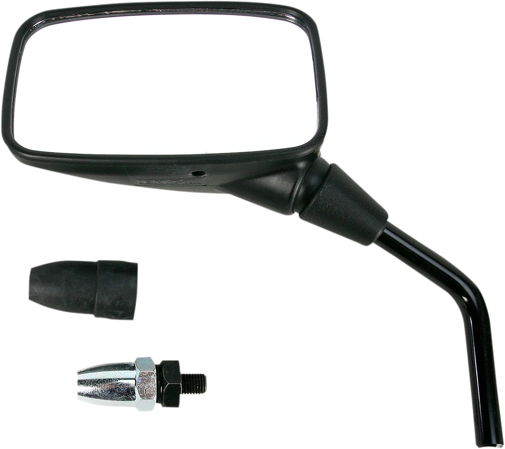 Emgo Mirror - Side View - Rectangle - Black - Left 20-43022 - Side View